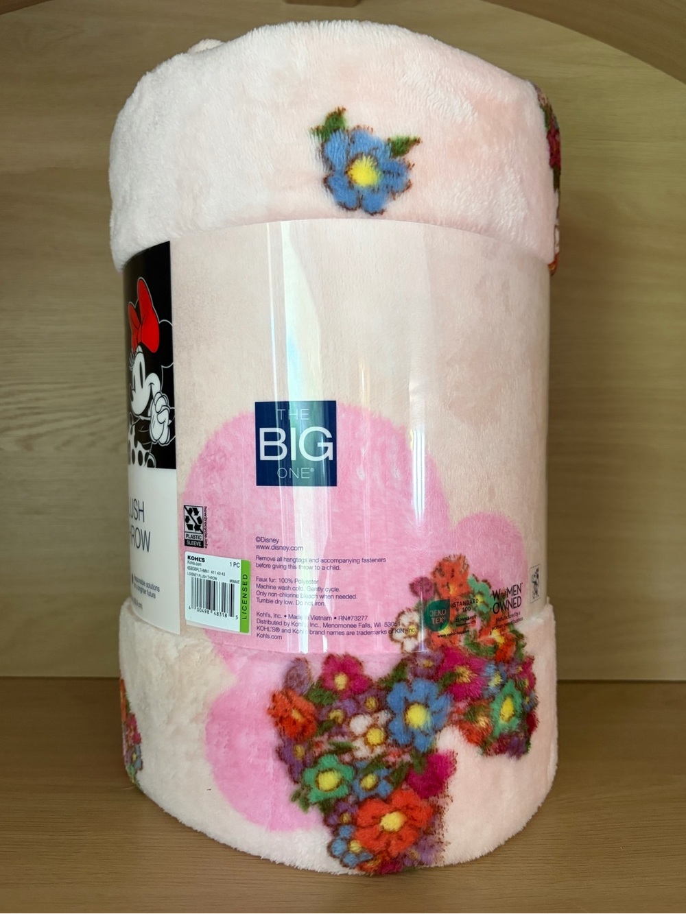 ✨$15✨NWT•Disney Minnie Mouse Supersoft Oversized Plush Throw Blanket | 5’x6’ - Picture 5 of 6